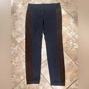 Brunello Cucinelli Black and Brown Cropped Pants Sz 4